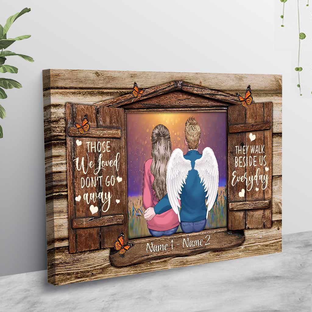 Memorial Gift Love In Heaven - Personalized Couple Poster