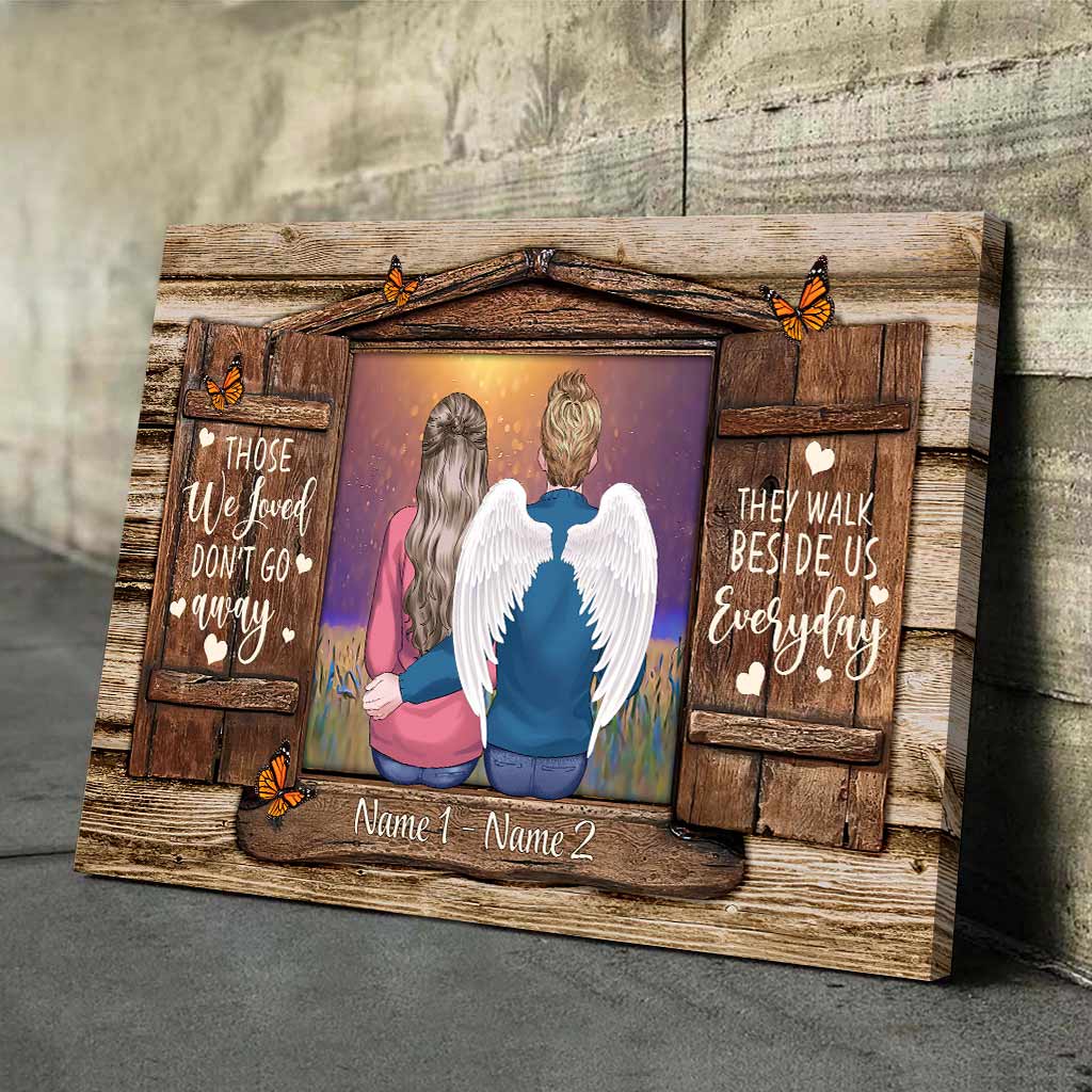 Memorial Gift Love In Heaven - Personalized Couple Poster