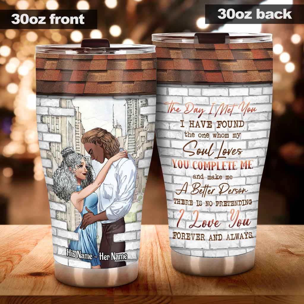 Disover When We Get To The End - Personalized Couple Tumbler