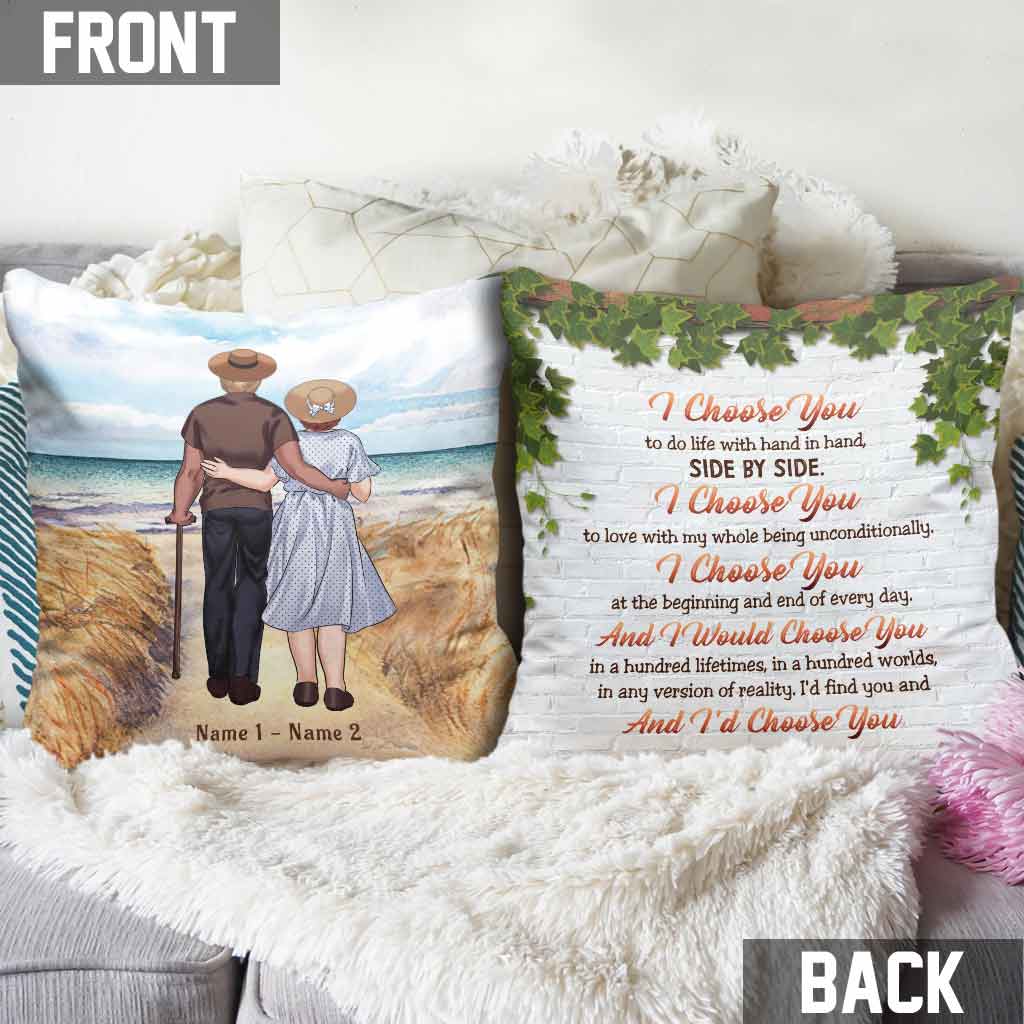 When We Get To The End - Personalized Couple Throw Pillow