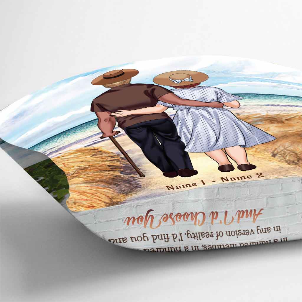 When We Get To The End - Personalized Couple Throw Pillow