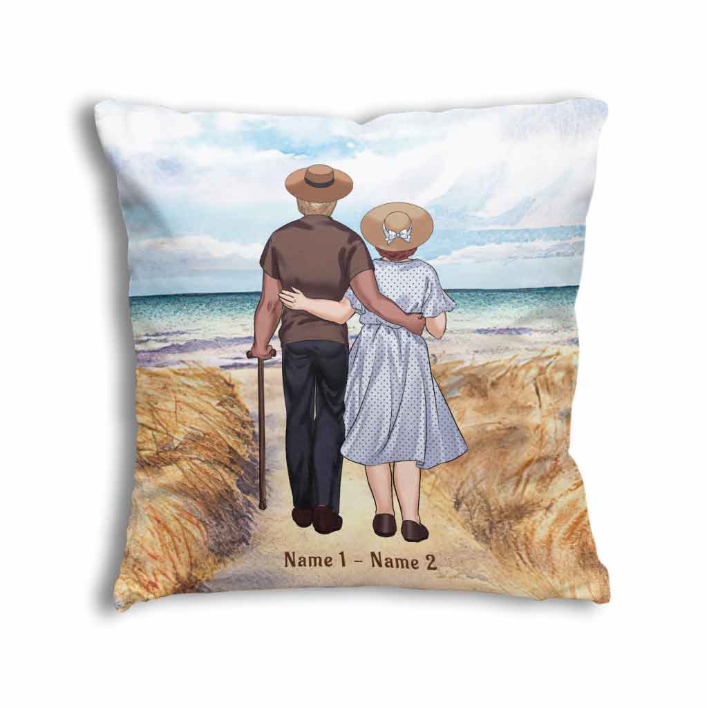 When We Get To The End - Personalized Couple Throw Pillow