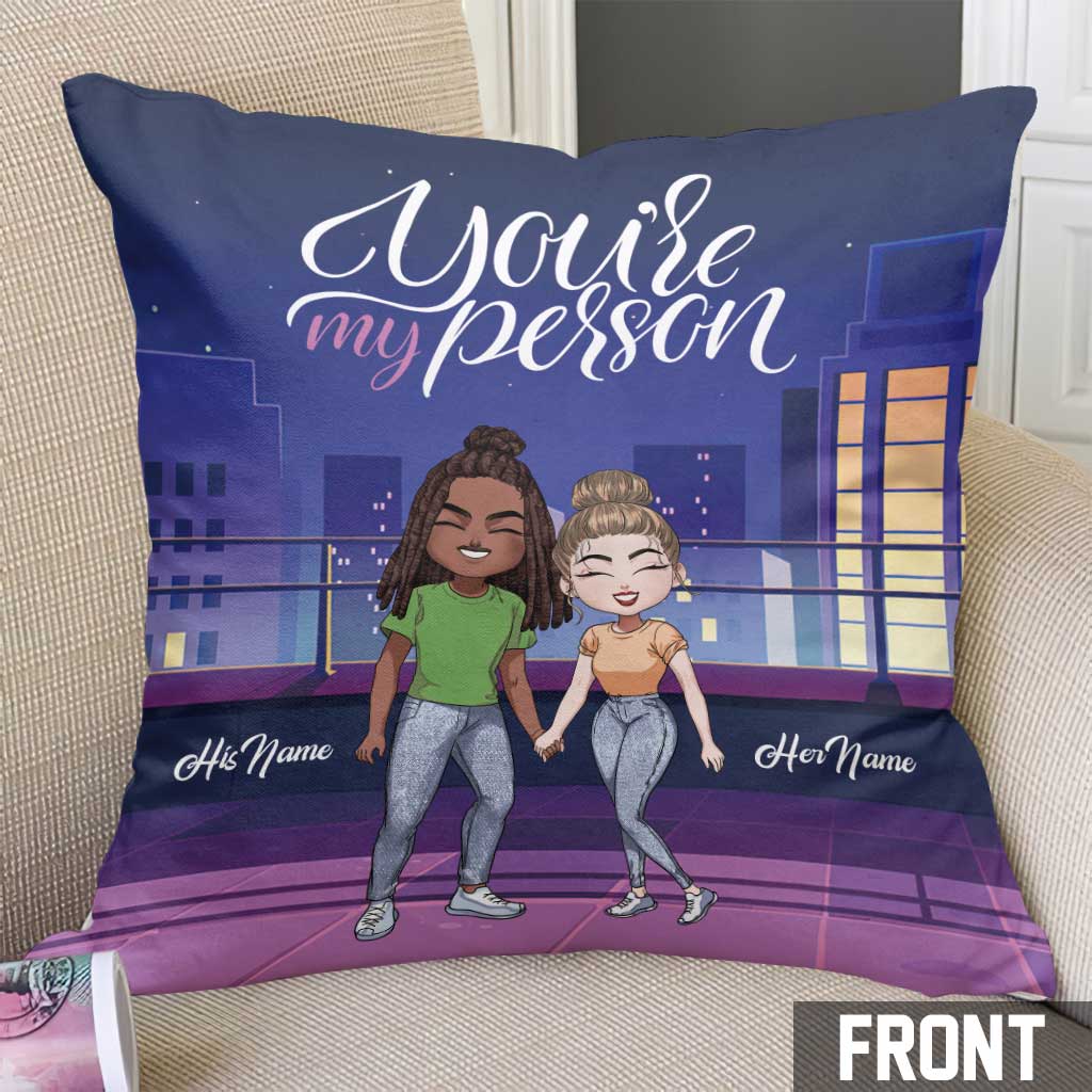 Until We Get The End Of Our Lives - Personalized Couple Throw Pillow