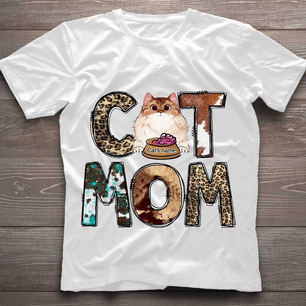 Cat Mom - Personalized Mother's Day Father's Day T-shirt and Hoodie