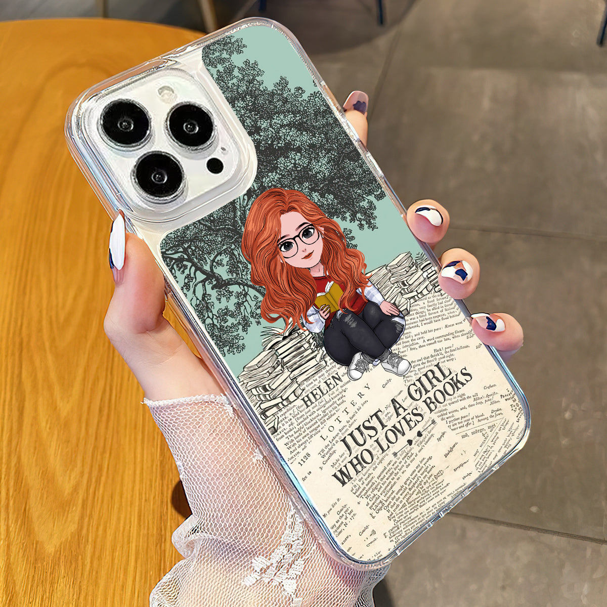 Just A Girl Who Loves Book - Personalized Book Clear Phone Case