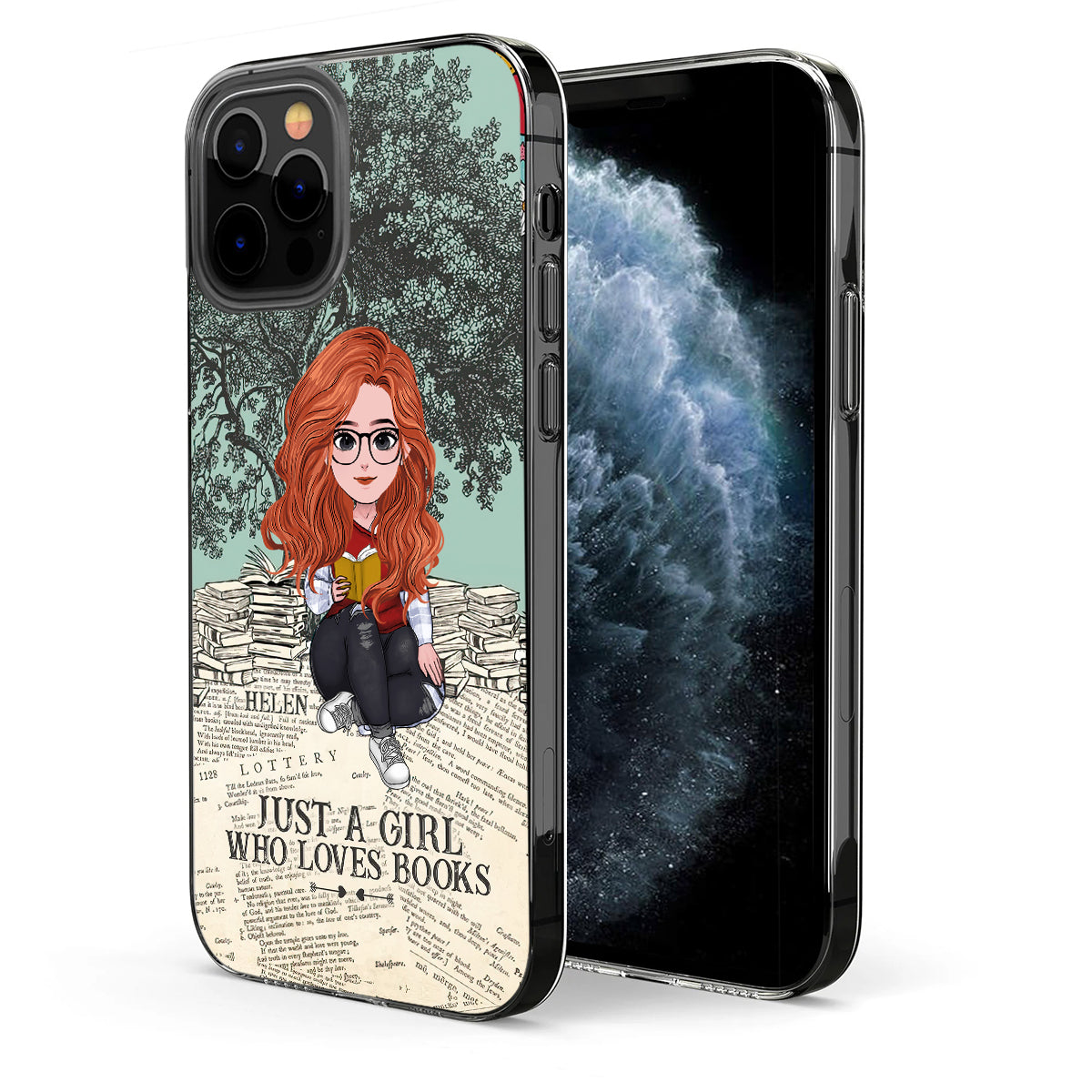 Just A Girl Who Loves Book - Personalized Book Clear Phone Case