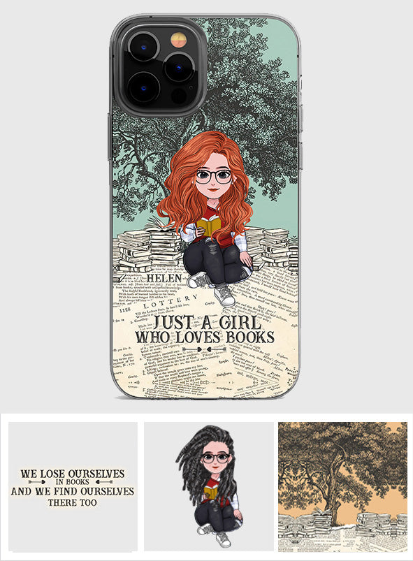 Just A Girl Who Loves Book - Personalized Book Clear Phone Case