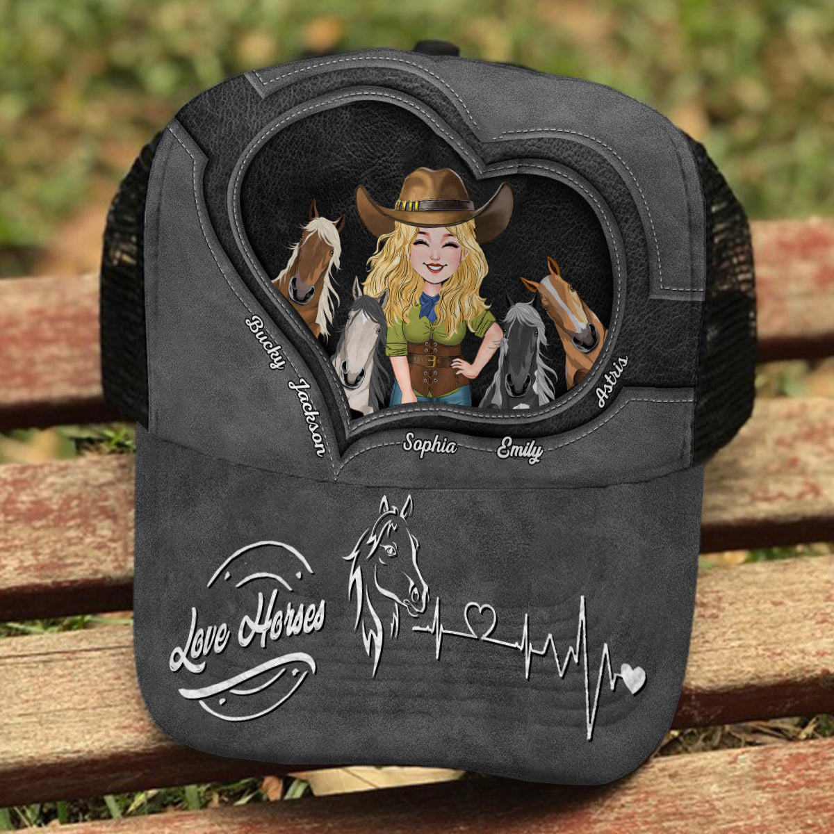 Just A Girl Who Loves Horses - Personalized Horse Trucker Hat