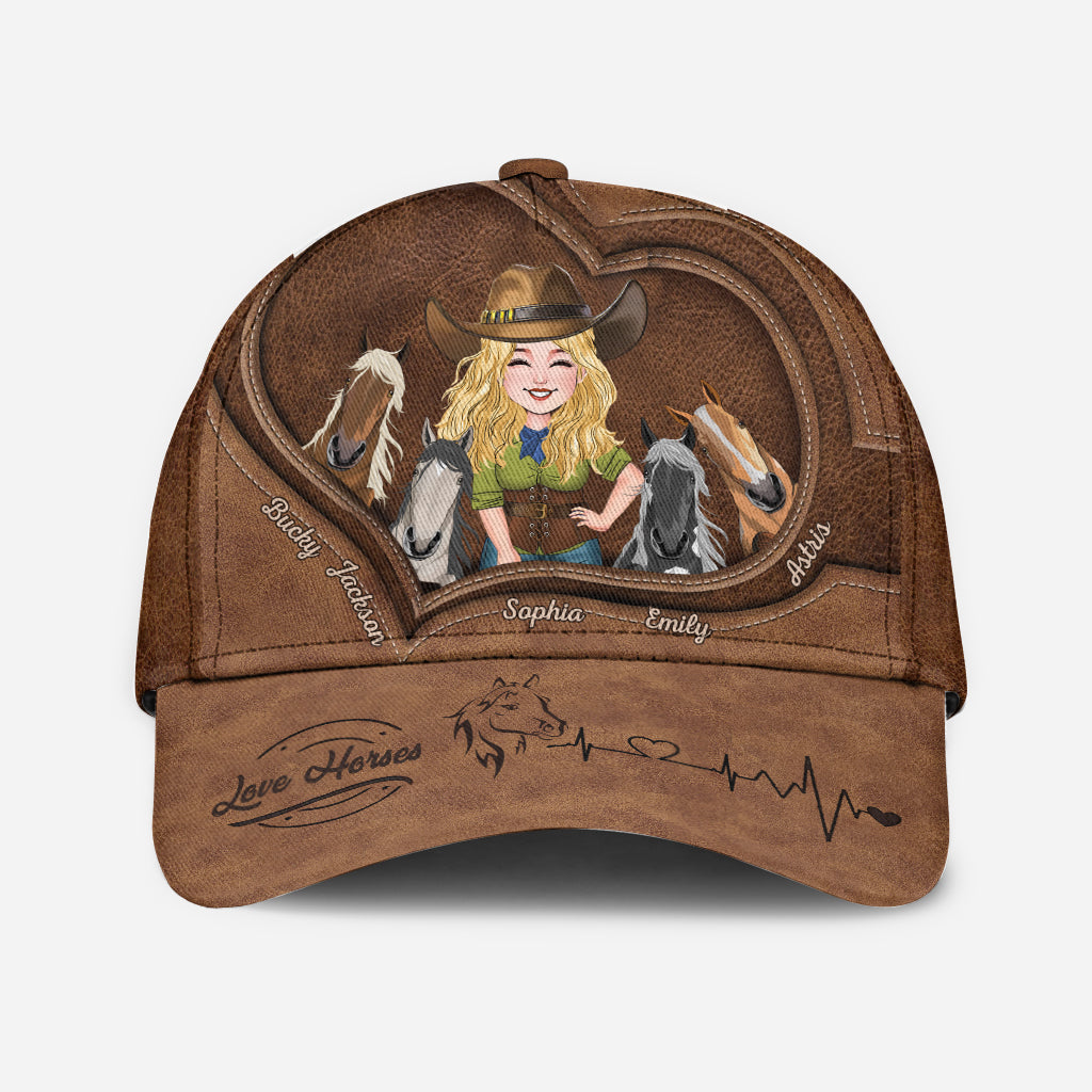 Just A Girl Who Loves Horses - Personalized Horse Classic Cap