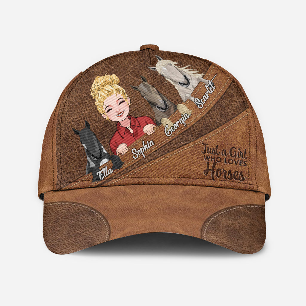 Just A Girl Who Loves Horses - Personalized Horse Classic Cap