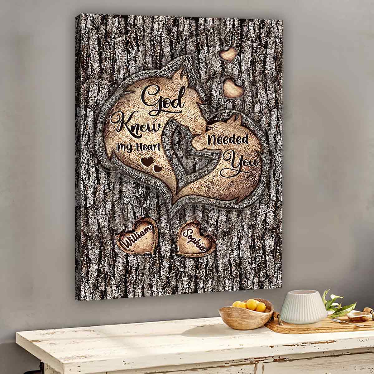 God Knew My Heart - Personalized Horse Canvas and Poster