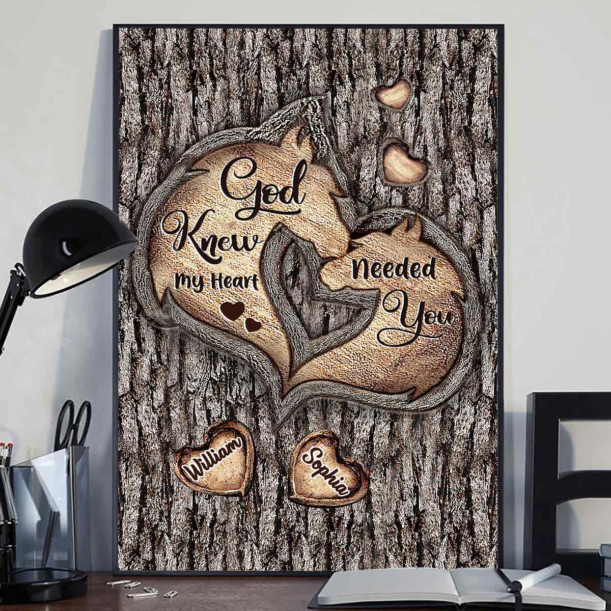 God Knew My Heart - Personalized Horse Canvas and Poster