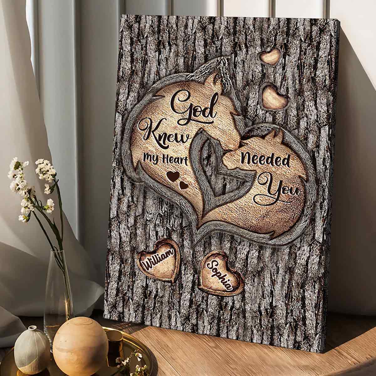 God Knew My Heart - Personalized Horse Canvas and Poster