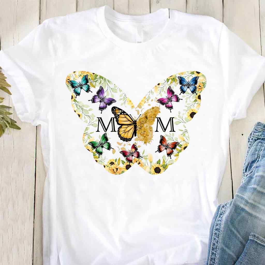 Mom Butterfly - Personalized Mother T-shirt and Hoodie