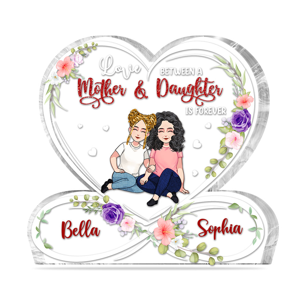 A Love Between A Mother - Personalized Mother's Day Mother Custom Shaped Acrylic Plaque