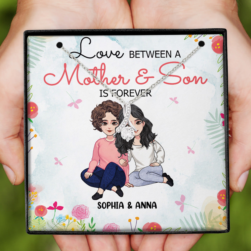 A Love Between A Mother - Personalized Mother's Day Mother Necklace