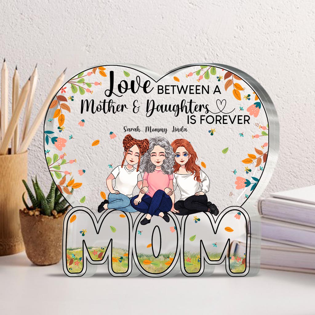 Love Forever - Personalized Mother's Day Mother Custom Shaped Acrylic Plaque