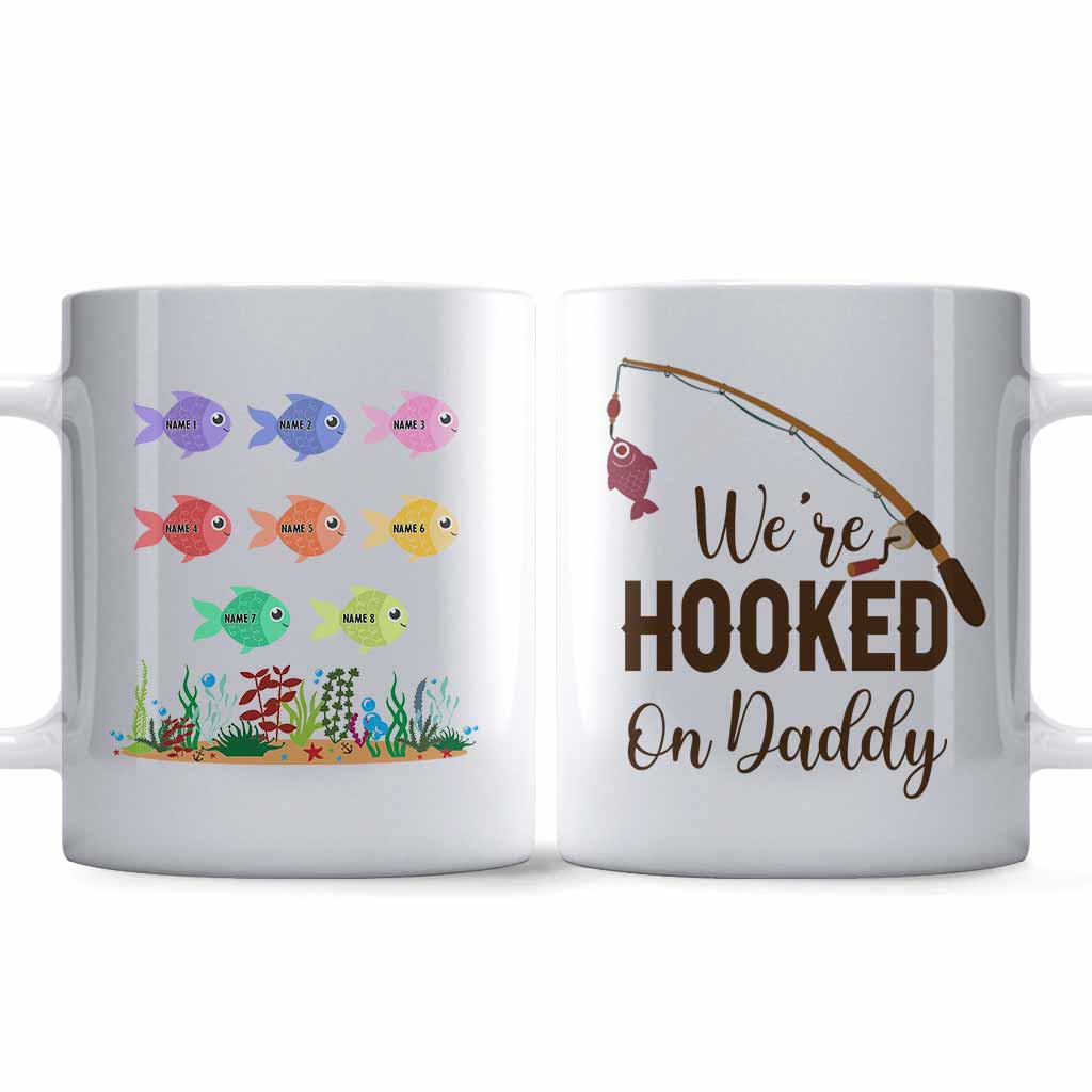 Daddy's Little Fishes - Personalized Father's Day Fishing Mug