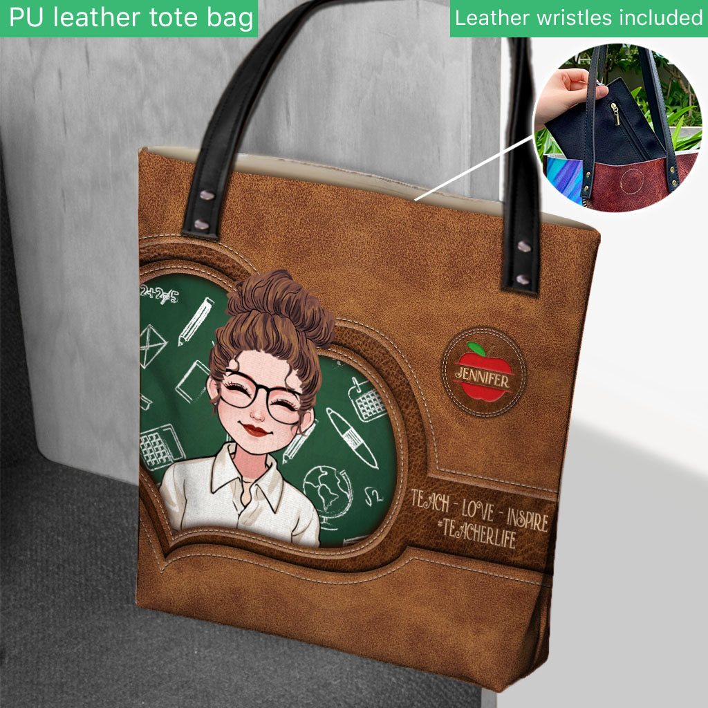 Teach Love Inspire - Personalized Teacher Tote Bag