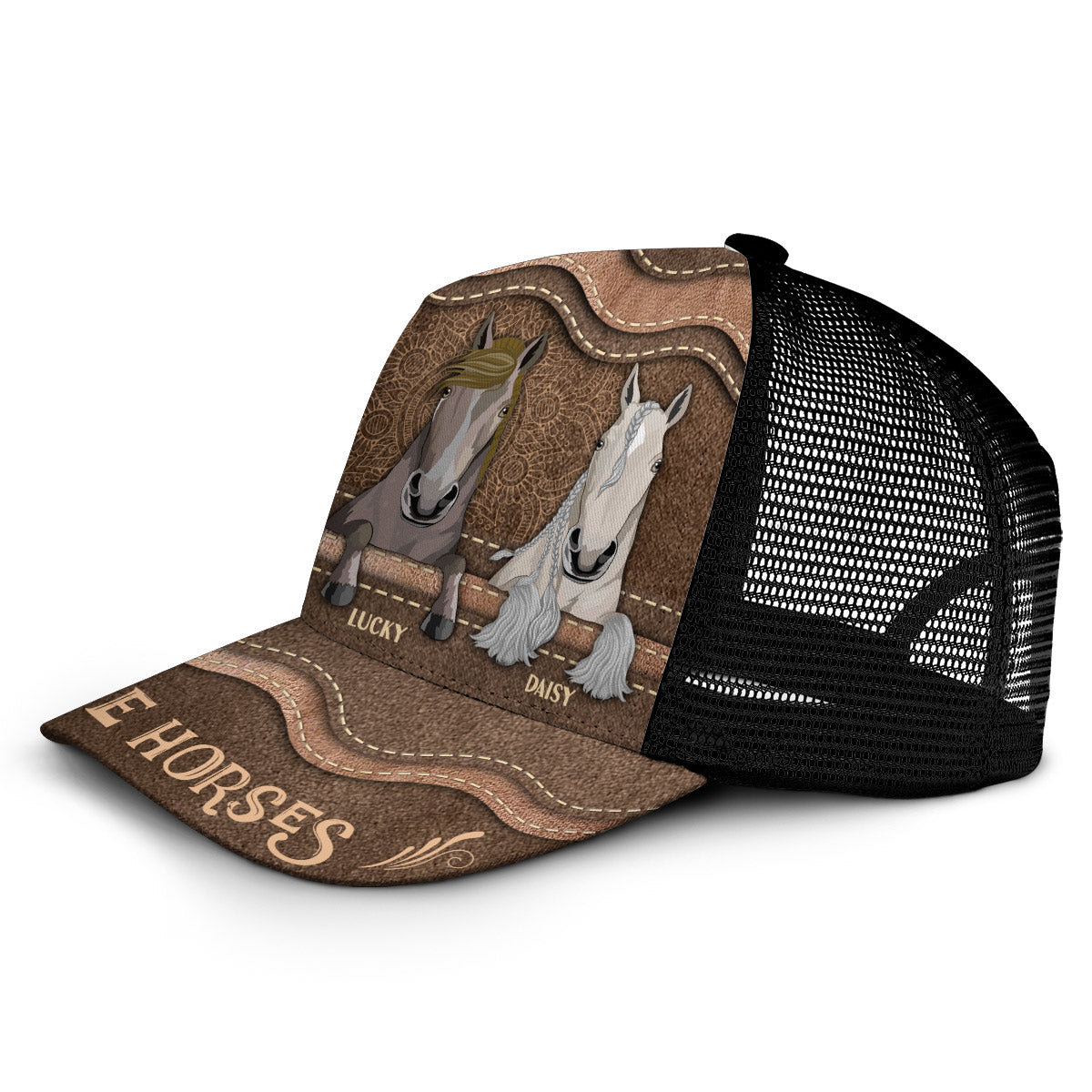 Love Horses - Personalized Horse Trucker Hat