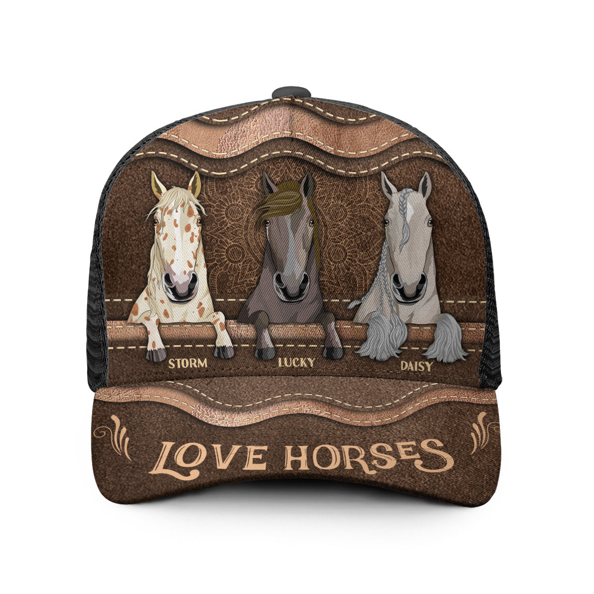 Love Horses - Personalized Horse Trucker Hat