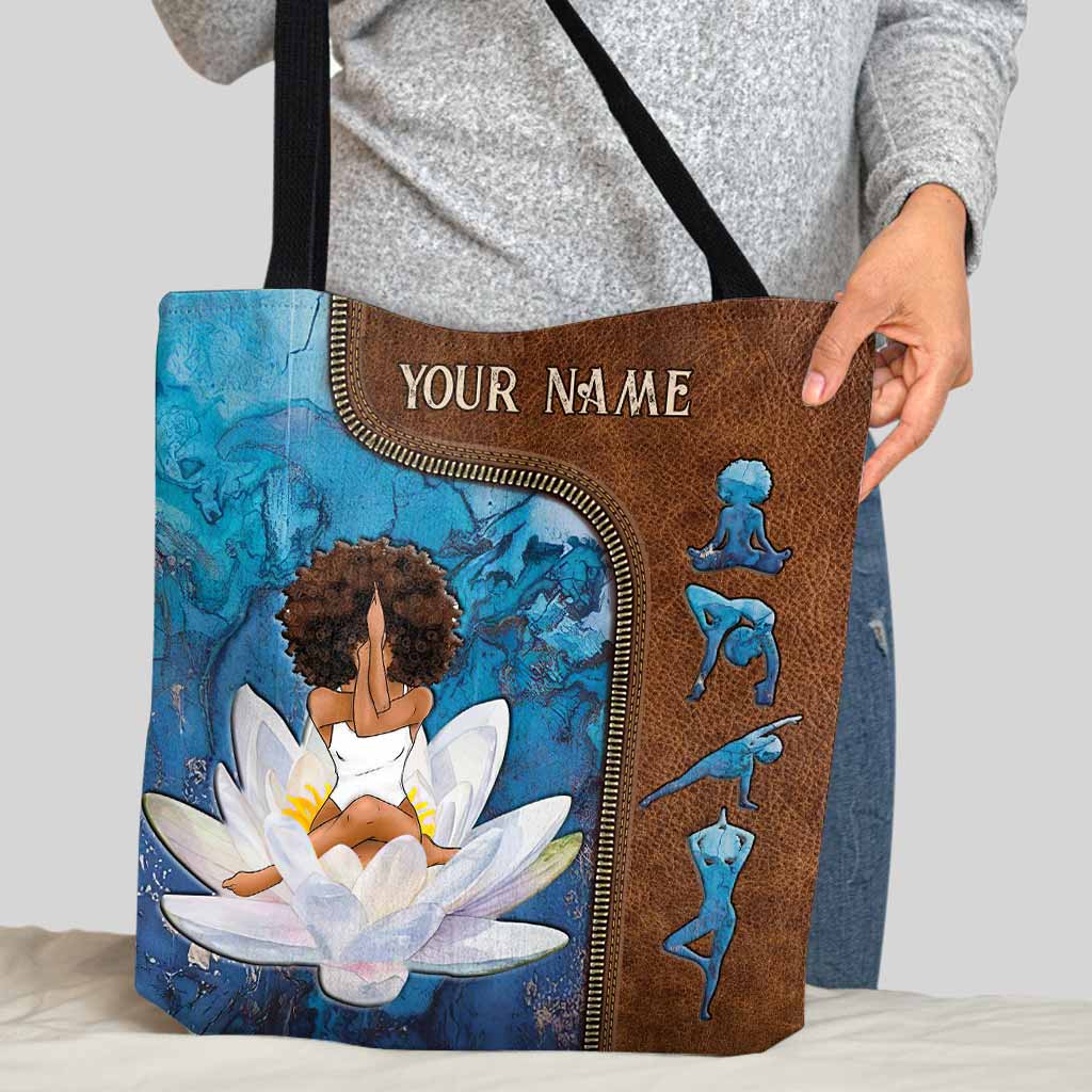 Discover Yoga Personalized Tote Bag