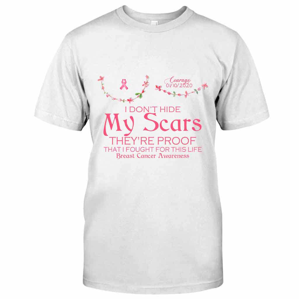 Breast Cancer Awareness Scars - Personalized T-shirt and Hoodie