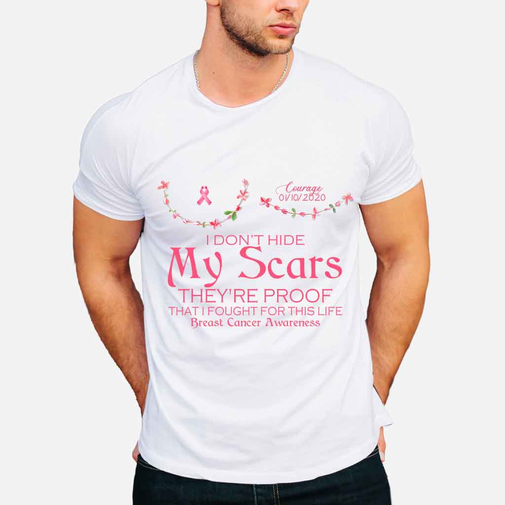 Breast Cancer Awareness Scars - Personalized T-shirt and Hoodie