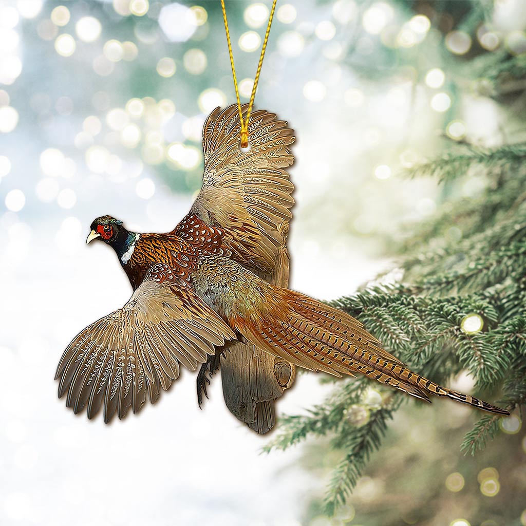 Pheasant My Hunting Collection - Christmas Ornament (Printed On Both Sides)