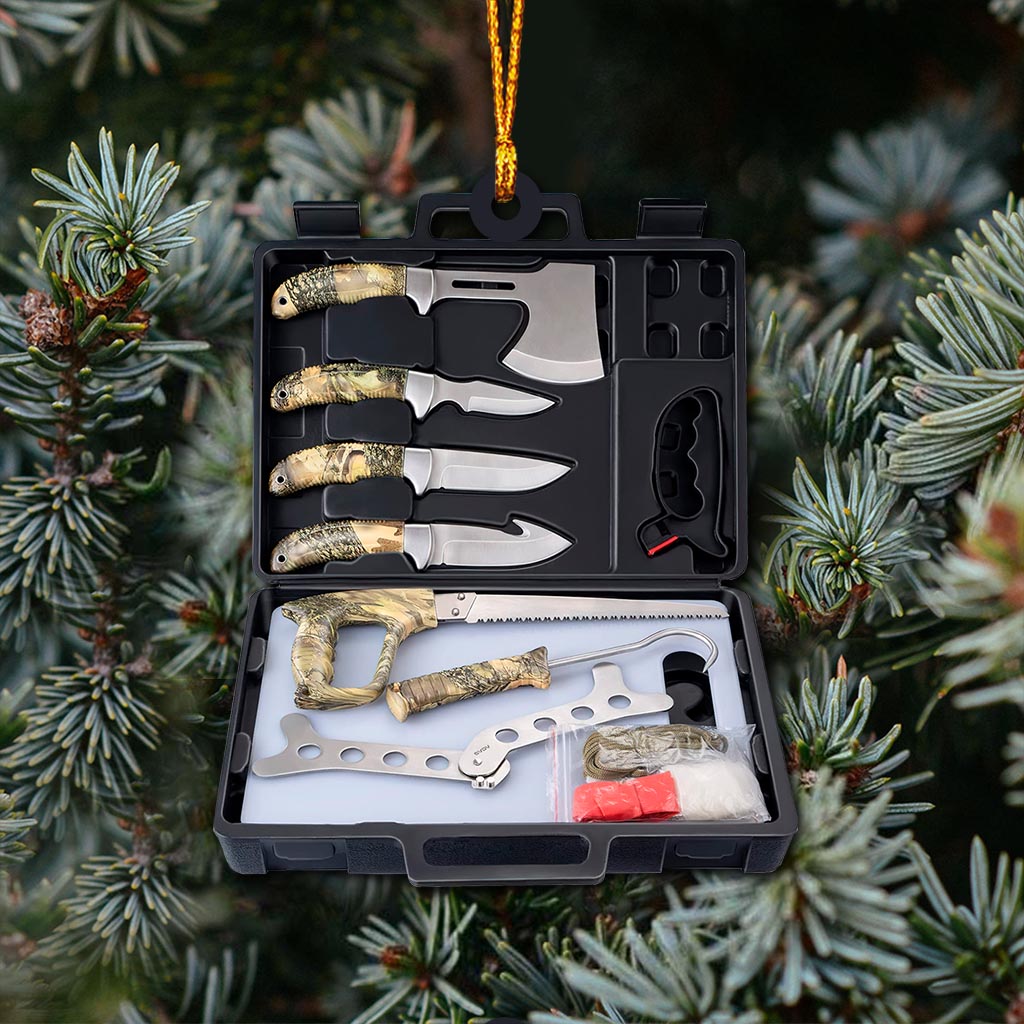 Hunting Knife Kit - Christmas Ornament (Printed On Both Sides)