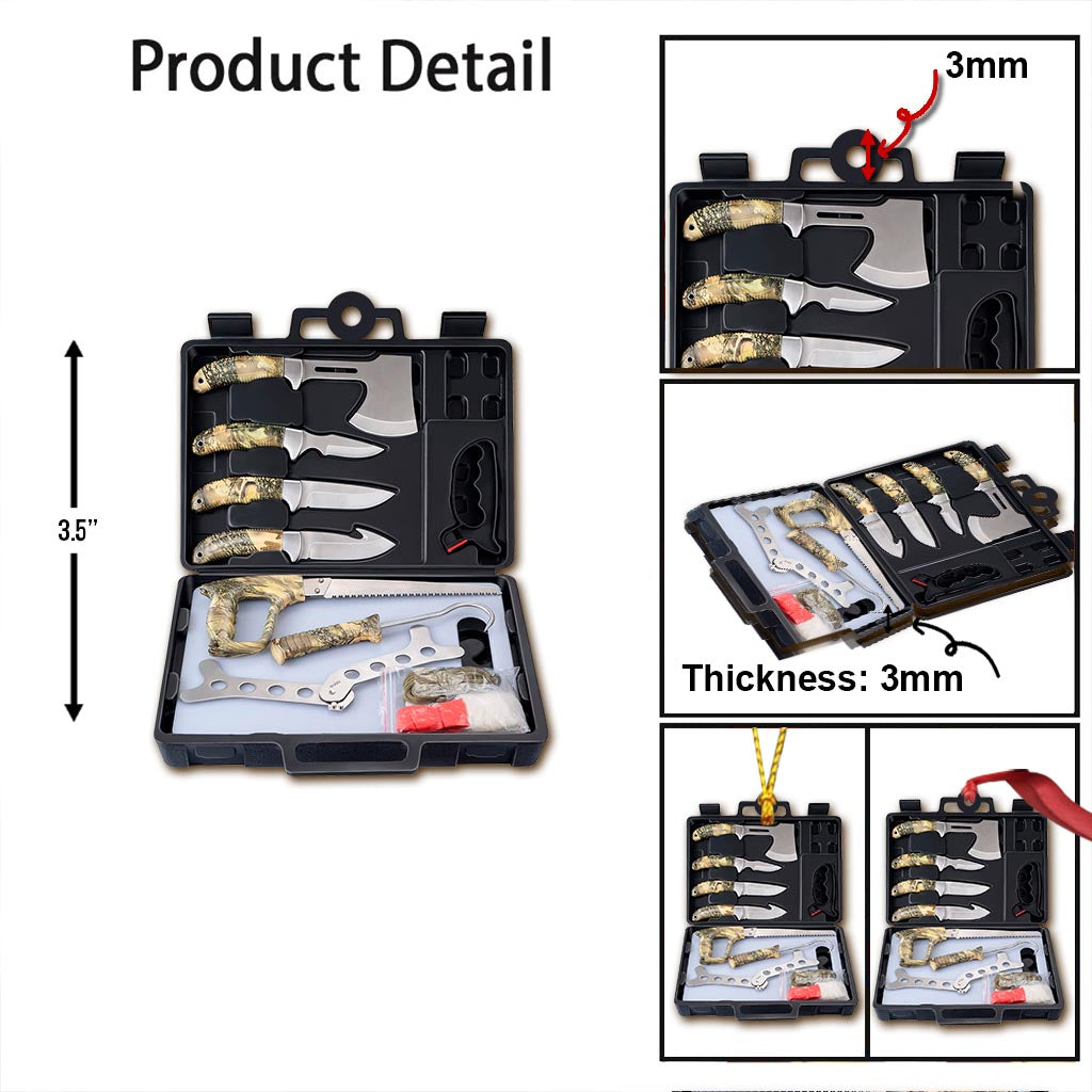 Hunting Knife Kit - Christmas Ornament (Printed On Both Sides)