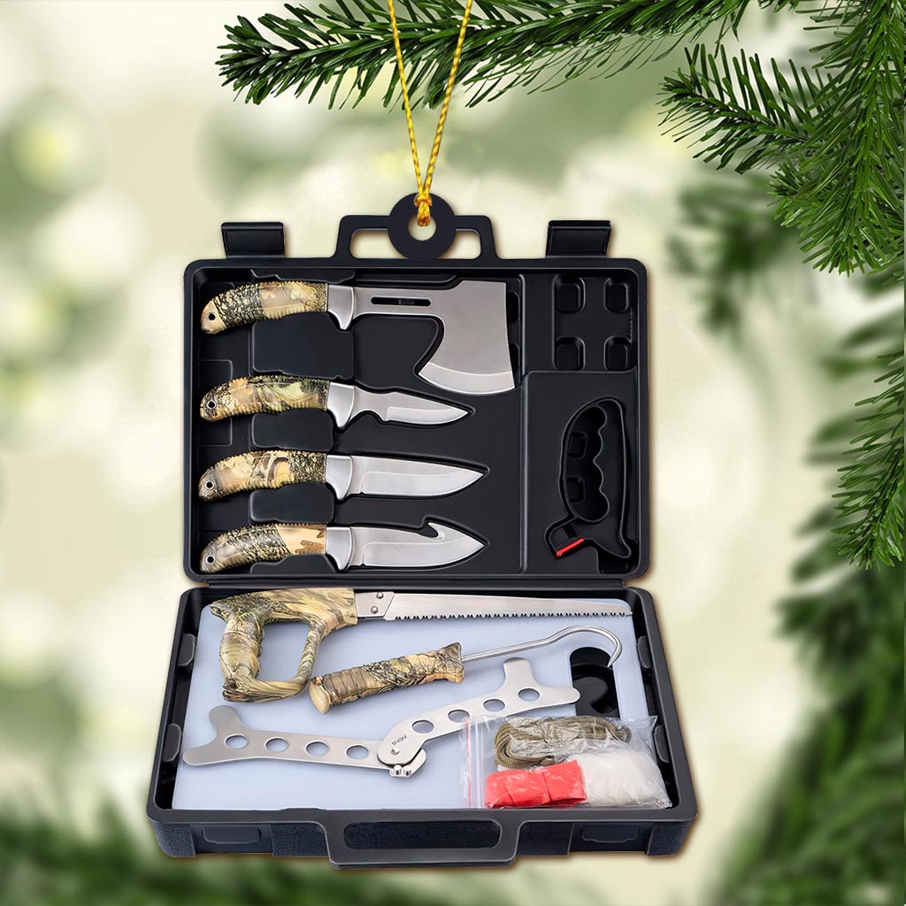 Hunting Knife Kit - Christmas Ornament (Printed On Both Sides)