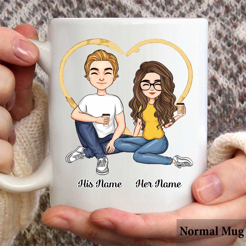 Drink Coffee Together - Personalized Couple Mug