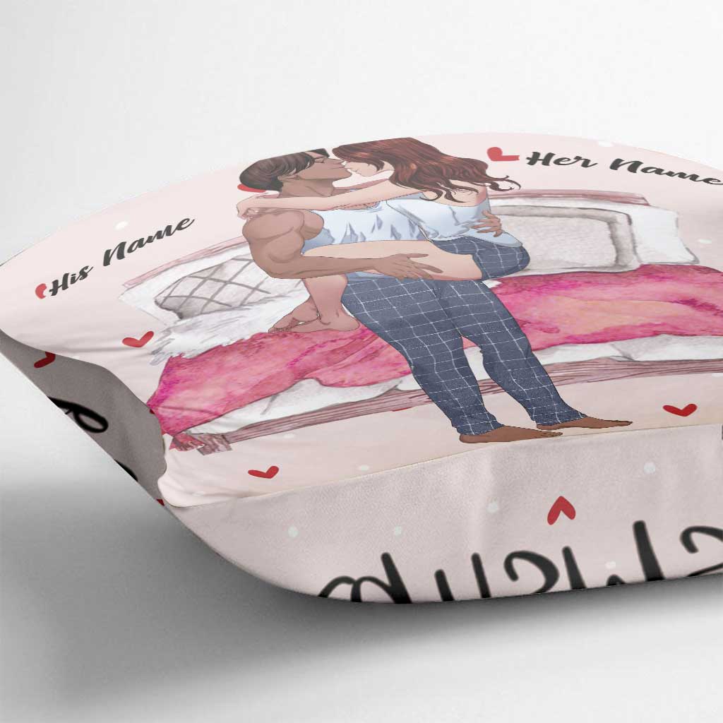 I'm Putting You On My - Personalized Couple Throw Pillow