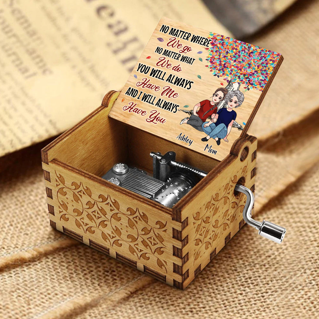 To The World - Personalized Mother's Day Mother Hand Crank Music Box