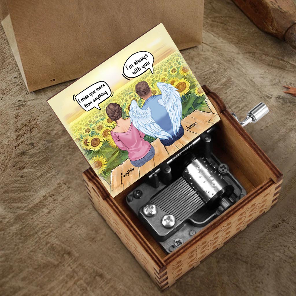 I Miss You - Personalized Mother's Day Mother Hand Crank Music Box