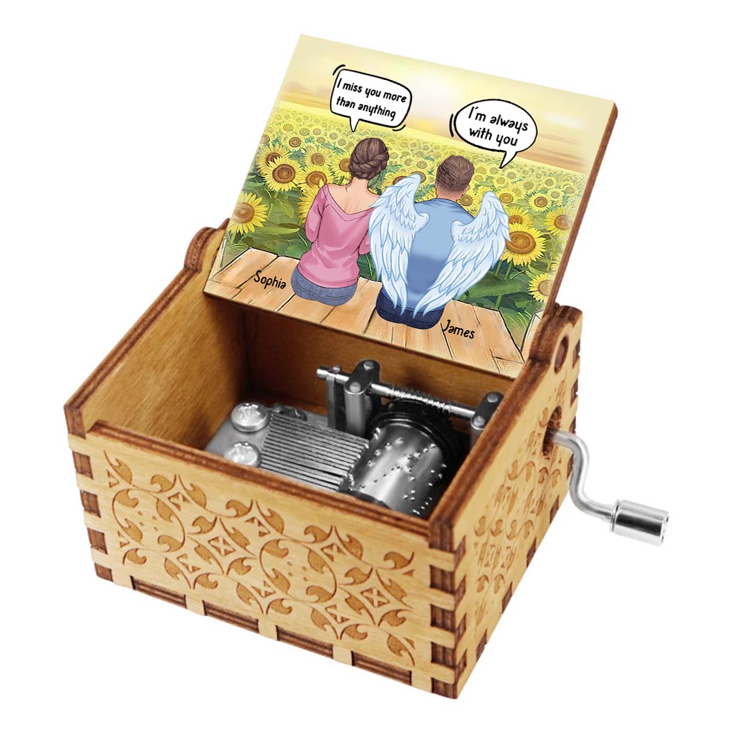 I Miss You - Personalized Mother's Day Mother Hand Crank Music Box