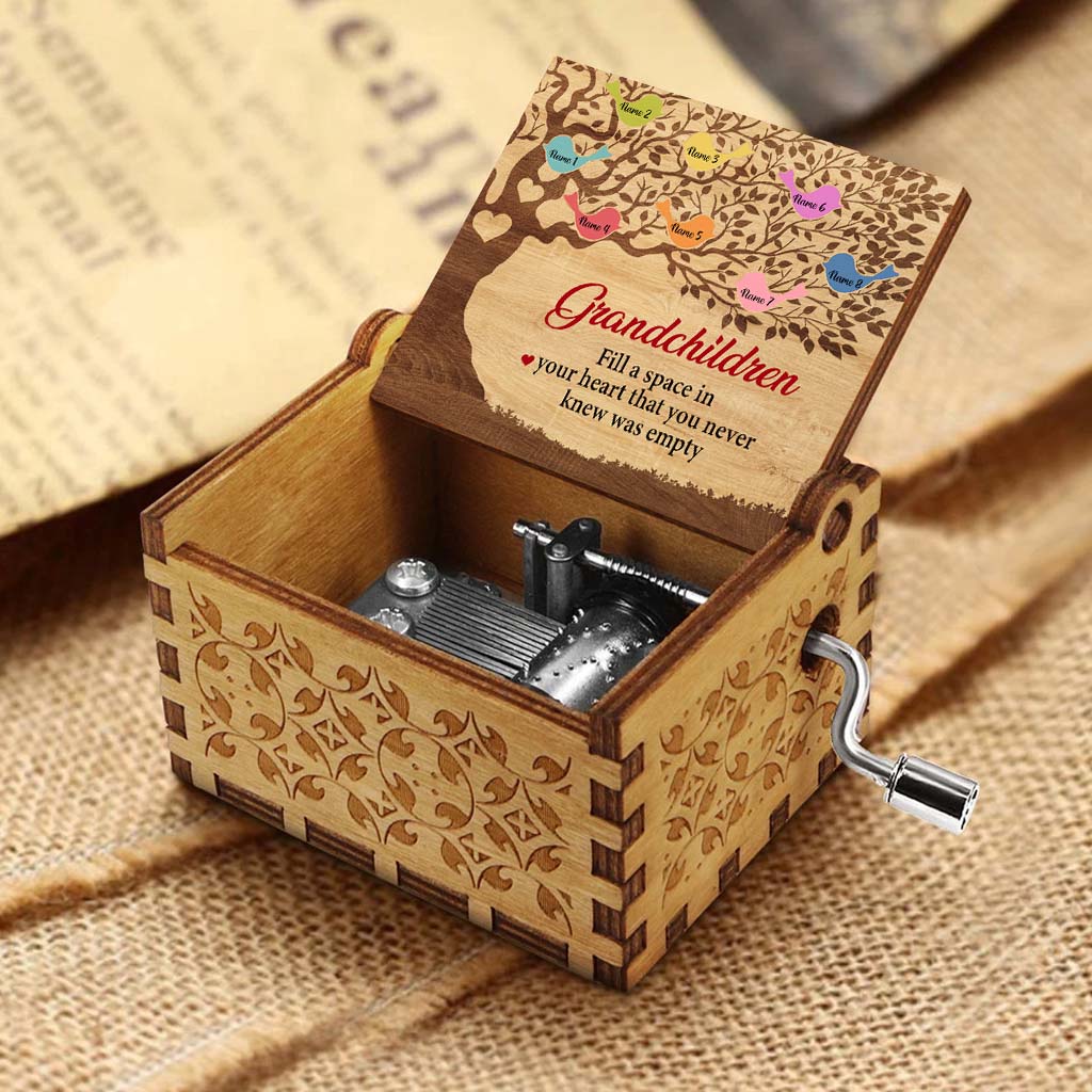 Fill A Space - Personalized Mother's Day Grandma Hand Crank Music Box