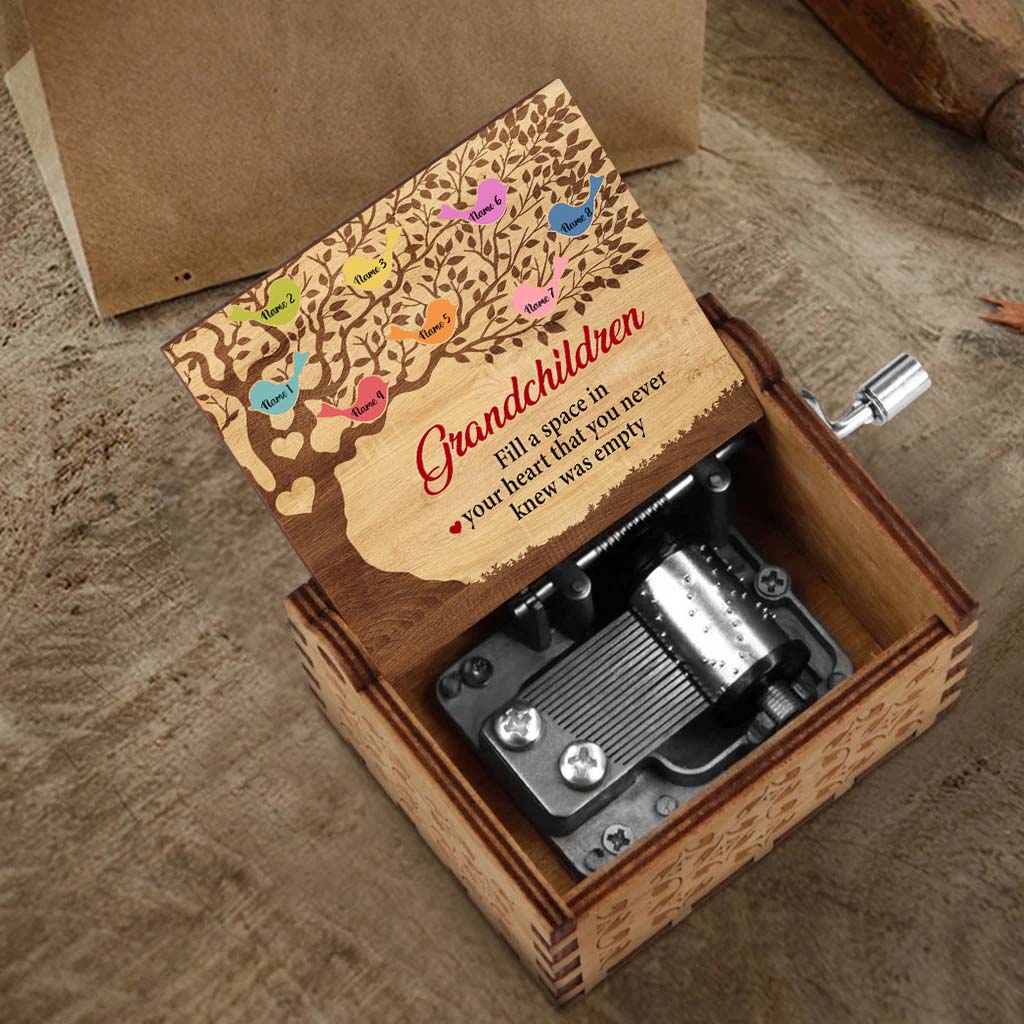 Fill A Space - Personalized Mother's Day Grandma Hand Crank Music Box