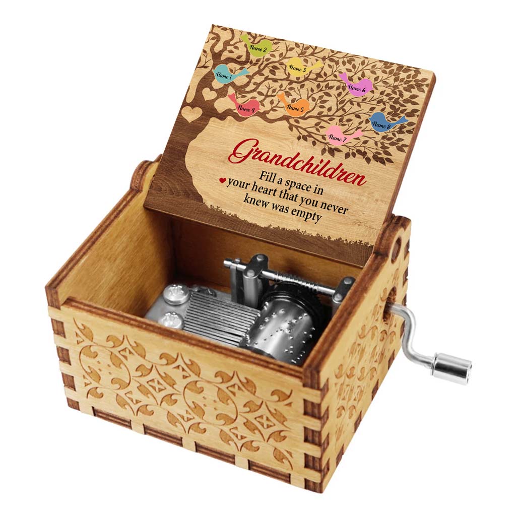 Fill A Space - Personalized Mother's Day Grandma Hand Crank Music Box