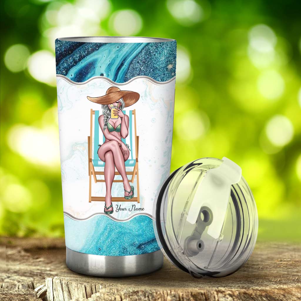 Beach Lovin' Girl - Personalized Sea Lover Tumbler