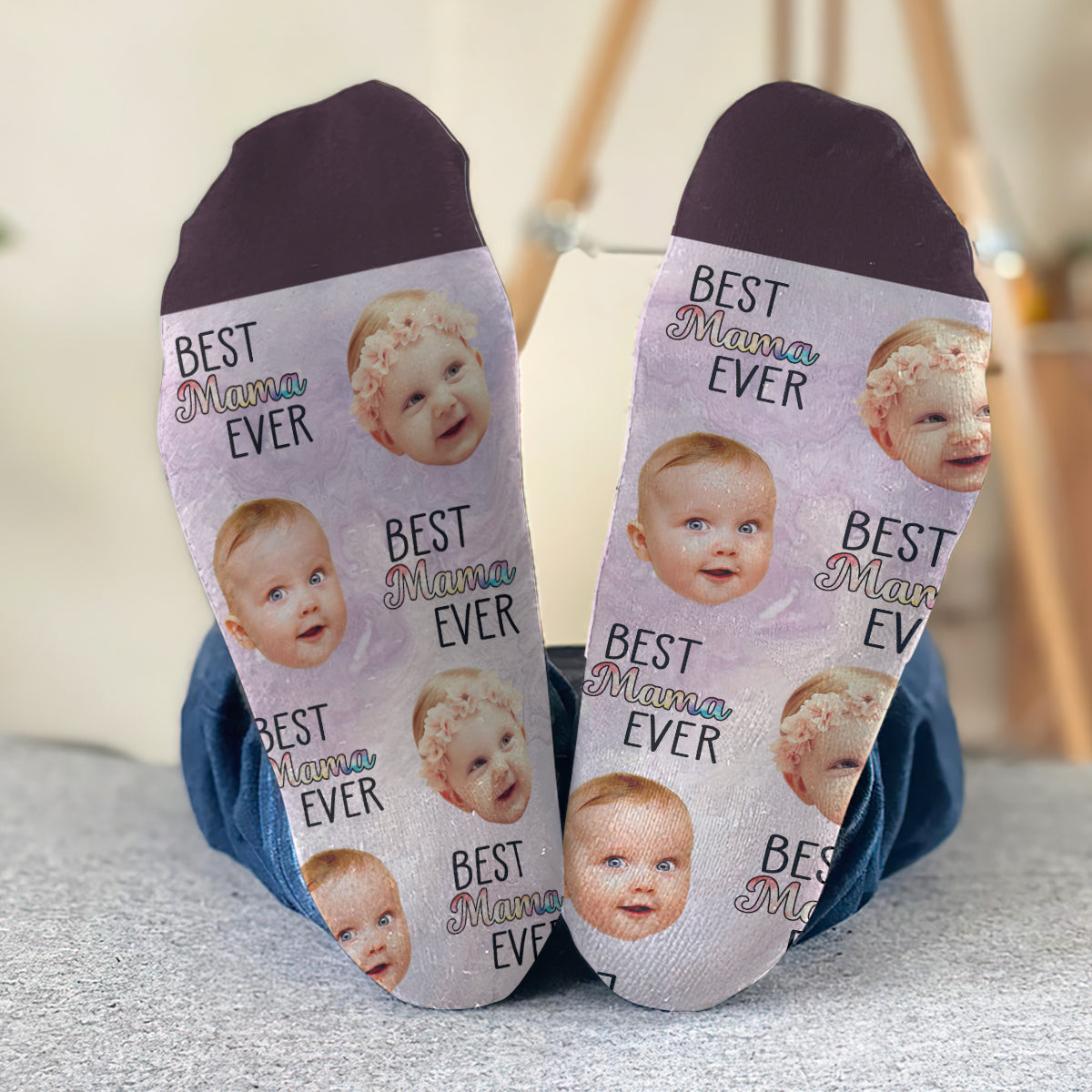 Best Grandma Mom Ever - Gift for mom, mom, grandma, aunt - Personalized Socks