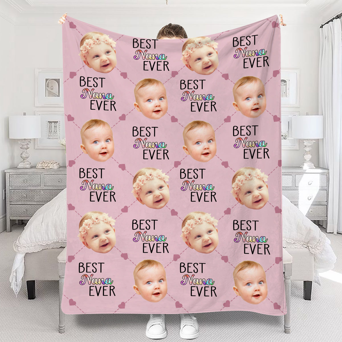 Best Grandma Mom Ever - Gift for grandma, mom, grandma - Personalized Blanket