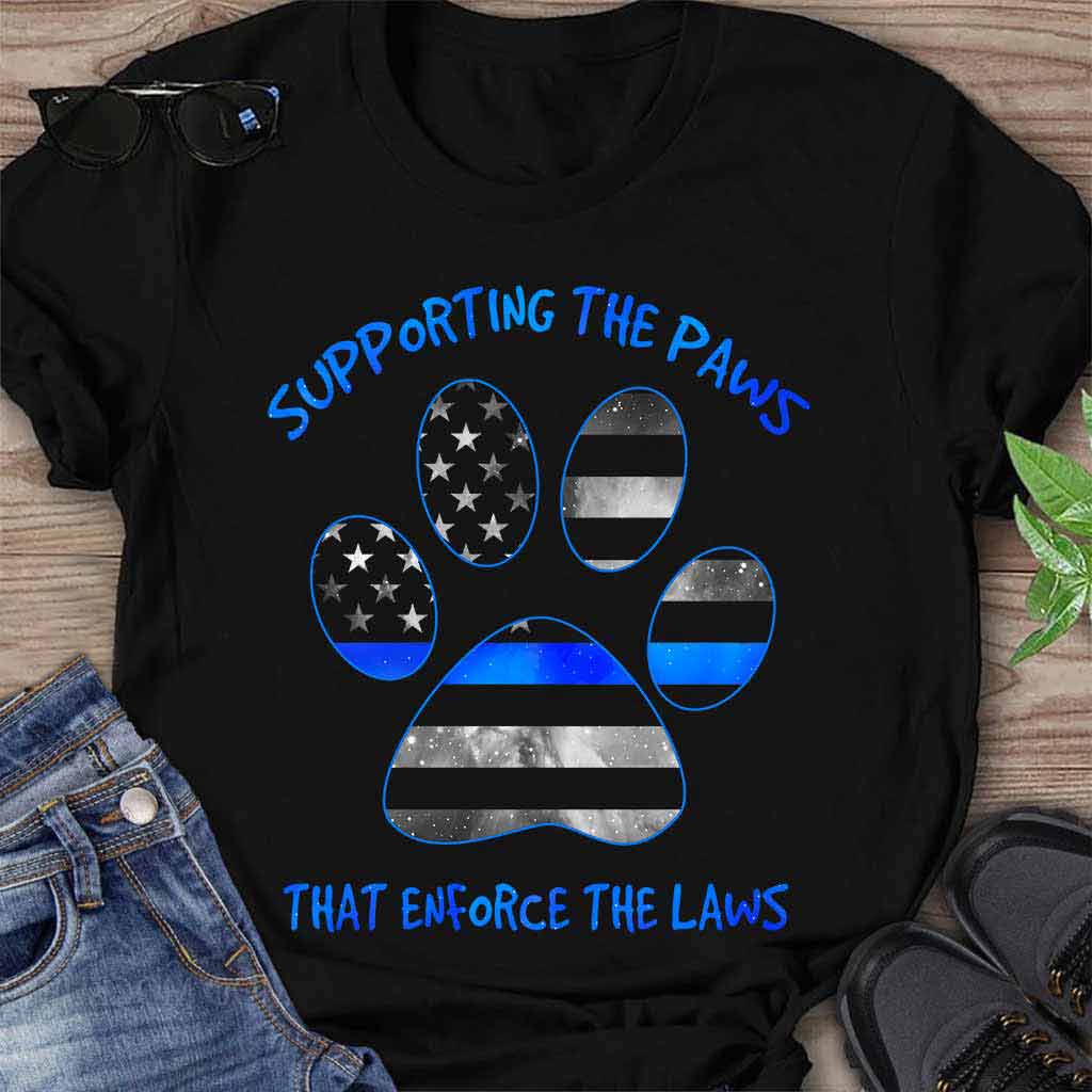 Supporting The Paws - Police Officer T-shirt And Hoodie 062021