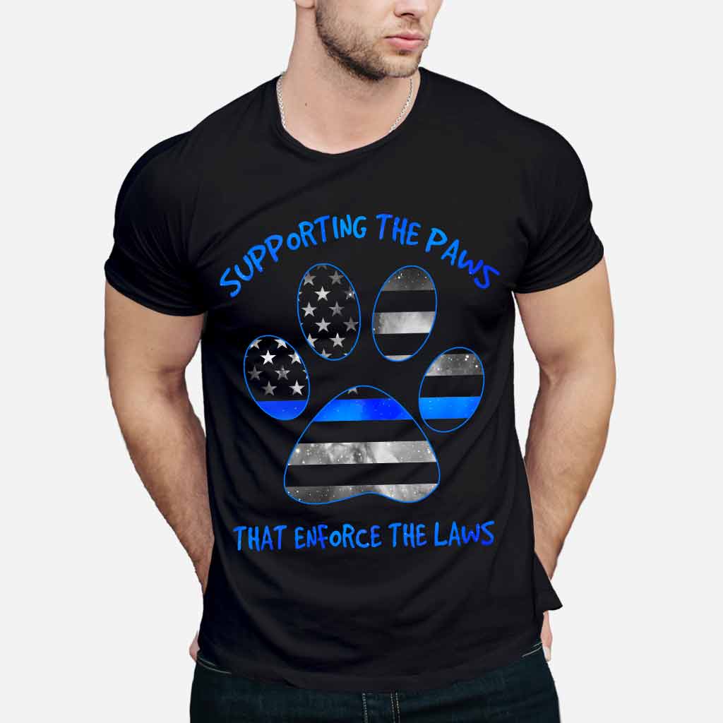 Supporting The Paws - Police Officer T-shirt And Hoodie 062021