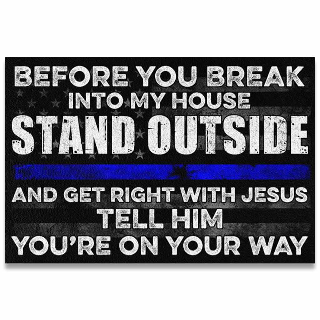 Before You Break - Police Officer Doormat 062021