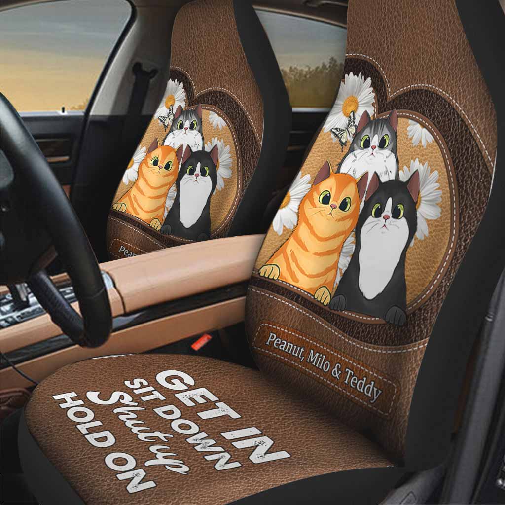 Get In Sit Down - Personalized Cat Seat Covers