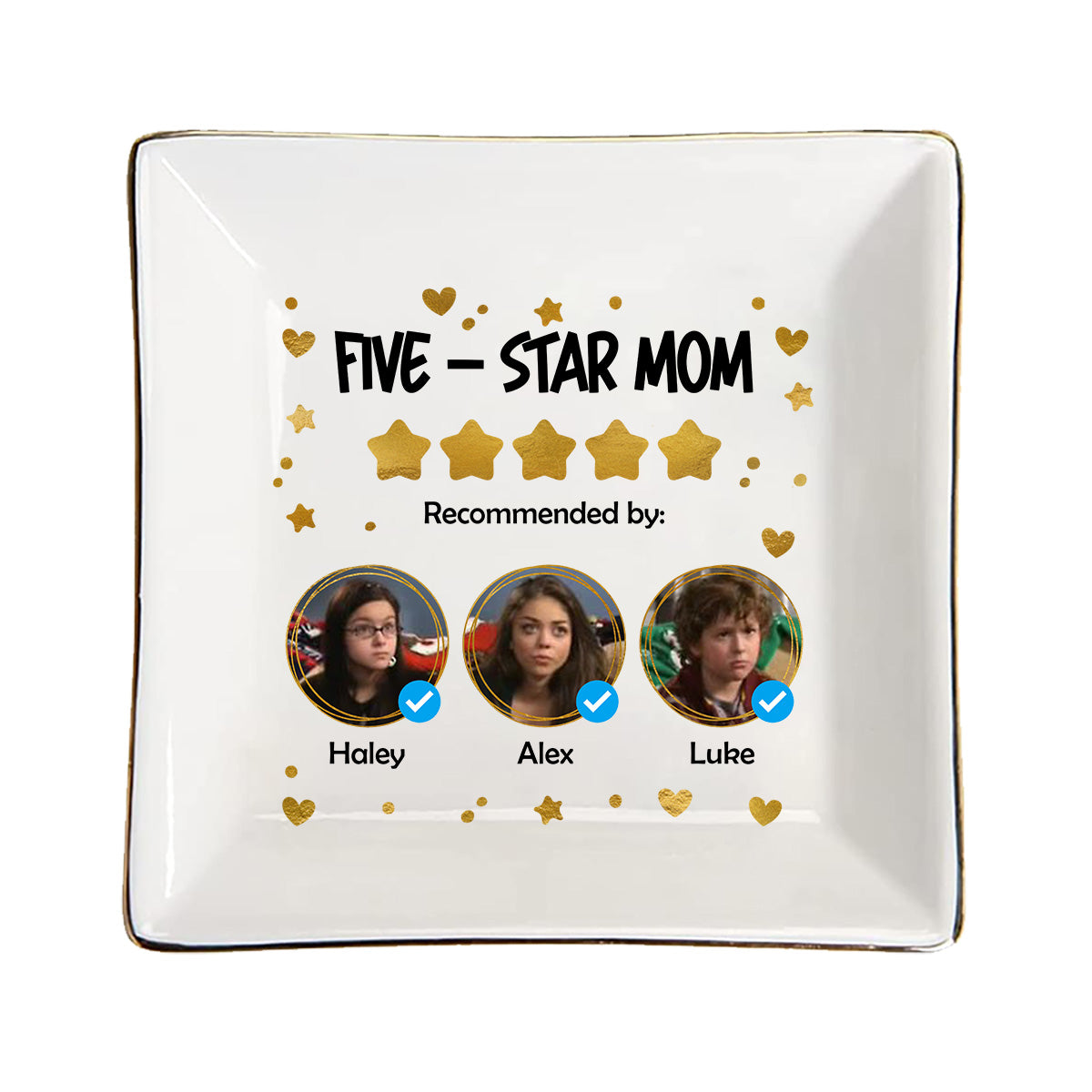 Five-Star Mom - Personalized Mother's Day Mother Jewelry Dish