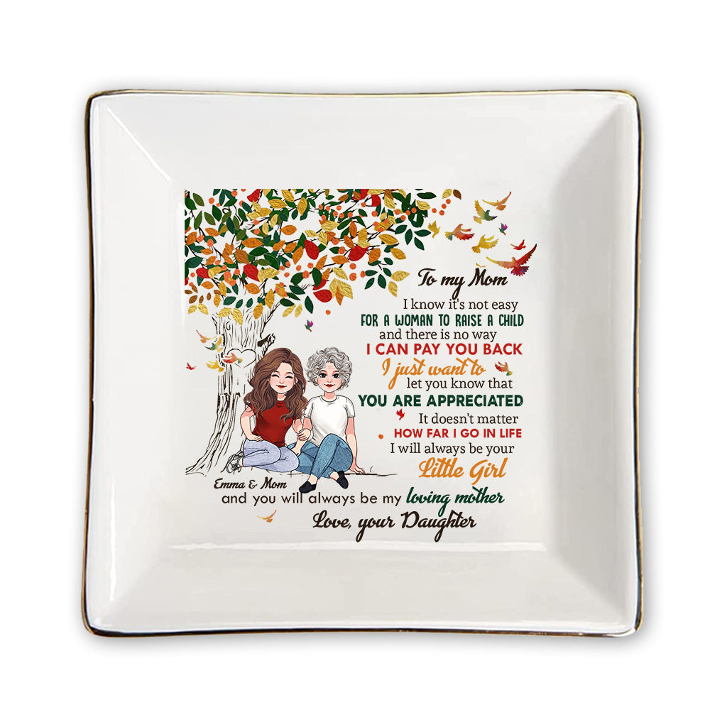 I Know It's Not Easy - Personalized Mother's day Mother Jewelry Dish