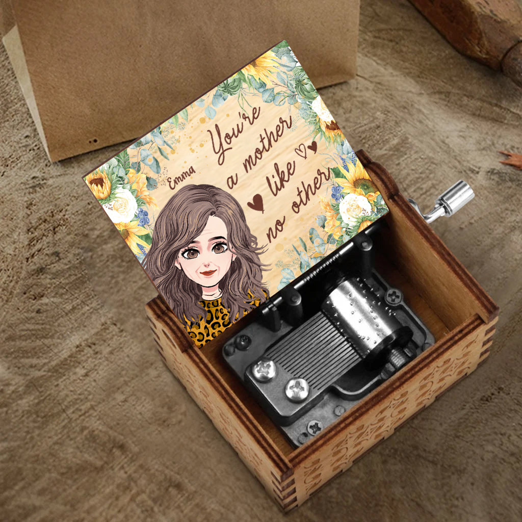 You're A Mother Like No Other - Personalized Mother's Day Mother Hand Crank Music Box